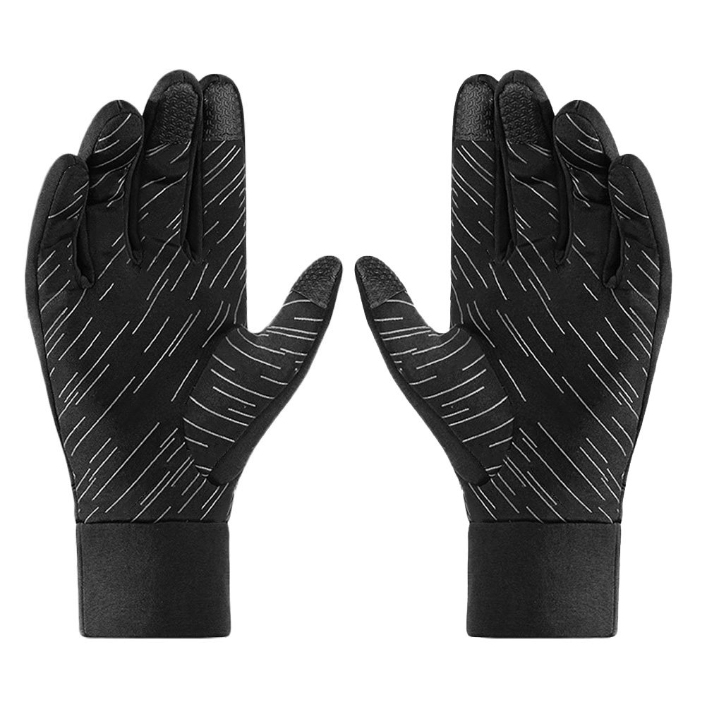 Winter Glove Insulated - ถุงมือกันหนาวสำหรับฤดูหนาว รองรับการใช้งานหน้าจอสัมผัส กันลม ป้องกันความหนาวเย็น ถุงมือเต็มนิ้วสำหรับปั่นจักรยาน ขี่มอเตอร์ไซค์