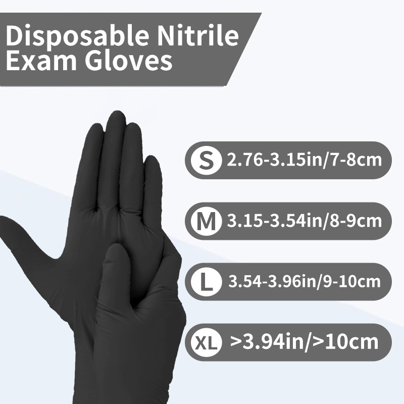 ถุงมือตรวจโรคไนไตรล์สีดำ 100-1 - Exam Glove Nitrile บทวิจารณ์และราคา