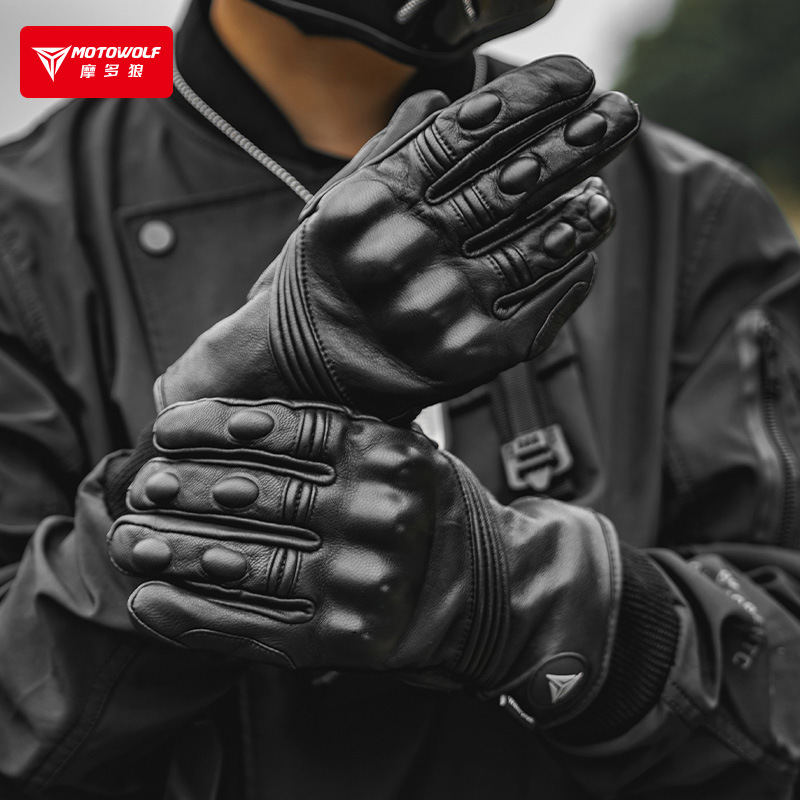 ถุงมือมอเตอร์ไซค์ฤดูหนาวสำหรับ - Motorcycle Glove Knuckle บทวิจารณ์และราคา
