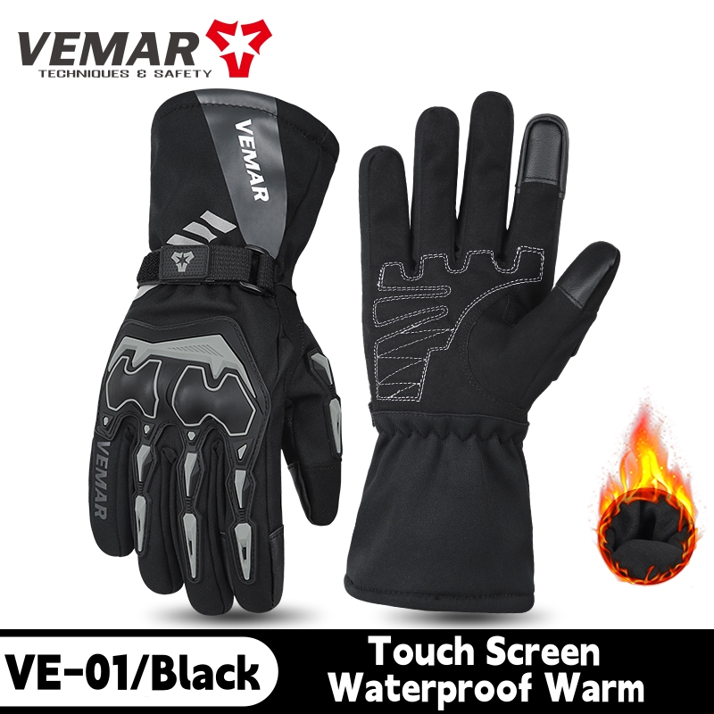 ถุงมือมอเตอร์ไซค์กันน้ำ VE-01  - Winter Glove Insulated บทวิจารณ์และราคา