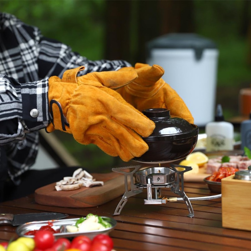 ถุงมือกันความร้อนสำหรับบาร์บีค - Heat Resistant Glove บทวิจารณ์และราคา