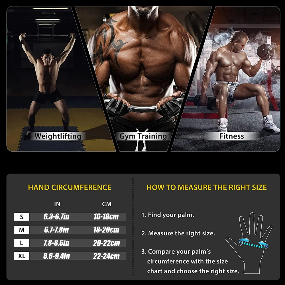 1 คู่ Half Finger GYM Fitness  - Workout Glove Gym บทวิจารณ์และราคา