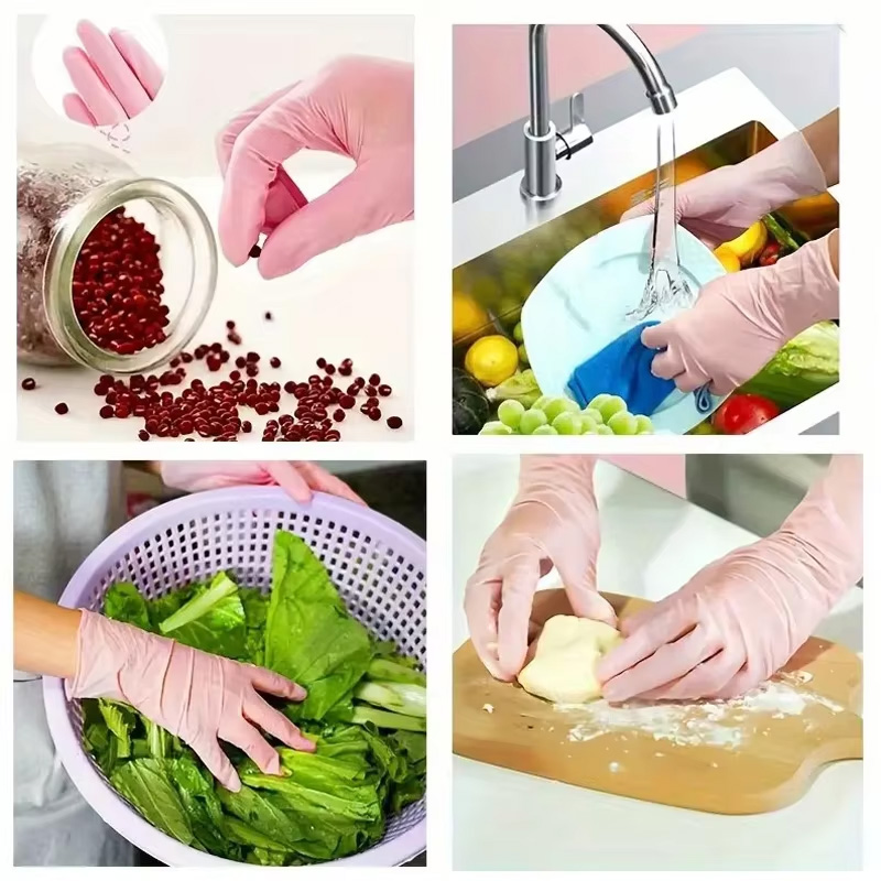 ถุงมือไนไตรล์แบบใช้แล้วทิ้ง สี - Rubber Glove Cleaning บทวิจารณ์และราคา